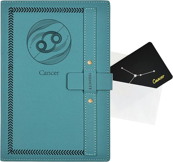 Cancer zodiac gift journal — A5 hardcover constellation notebook
