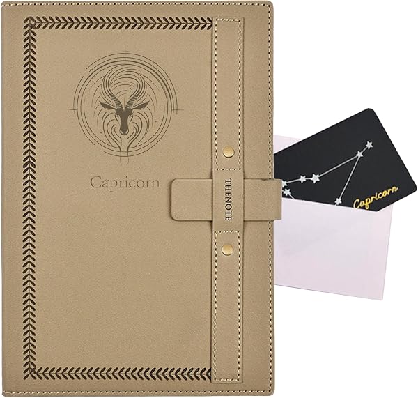 Capricorn zodiac gift journal — A5 hardcover constellation notebook