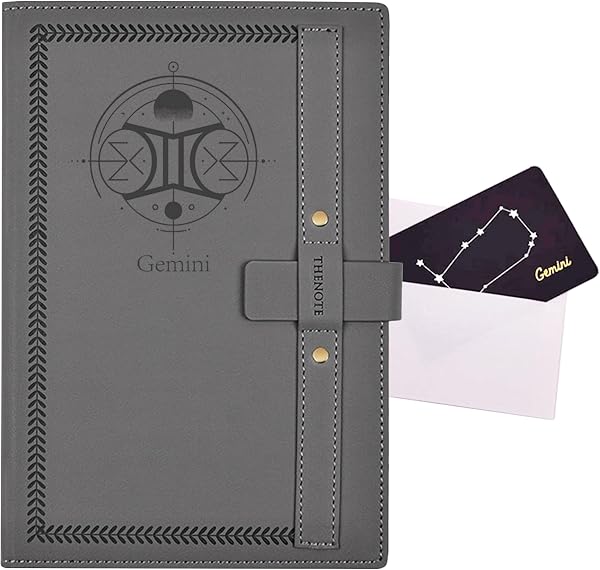 Gemini zodiac gift journal — A5 hardcover constellation notebook