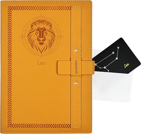 Leo zodiac gift journal — A5 hardcover constellation notebook